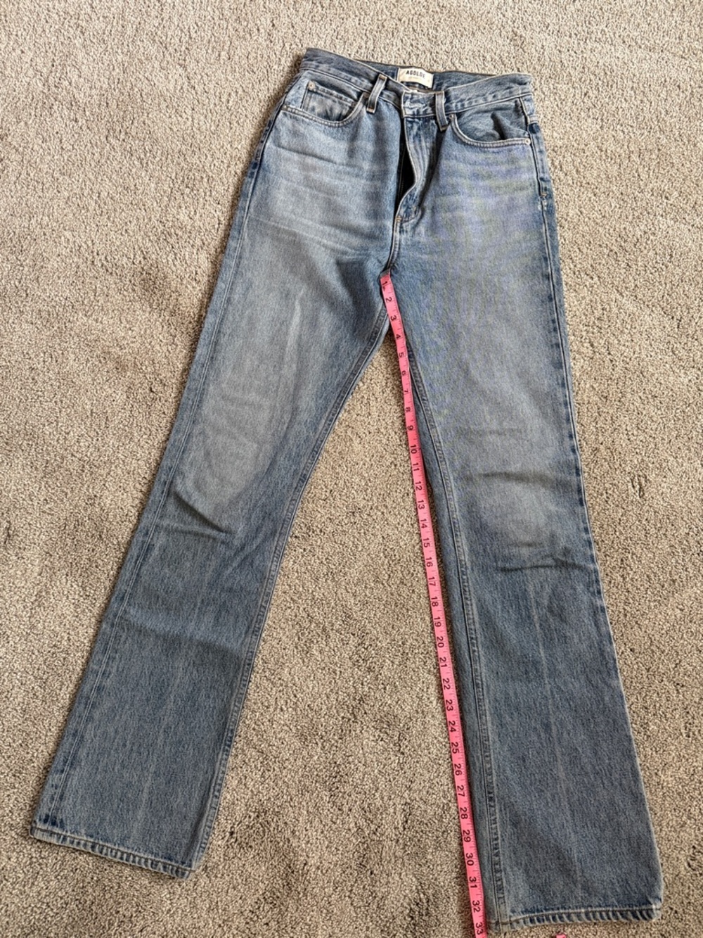 Agolde Light Blue Flare Jeans